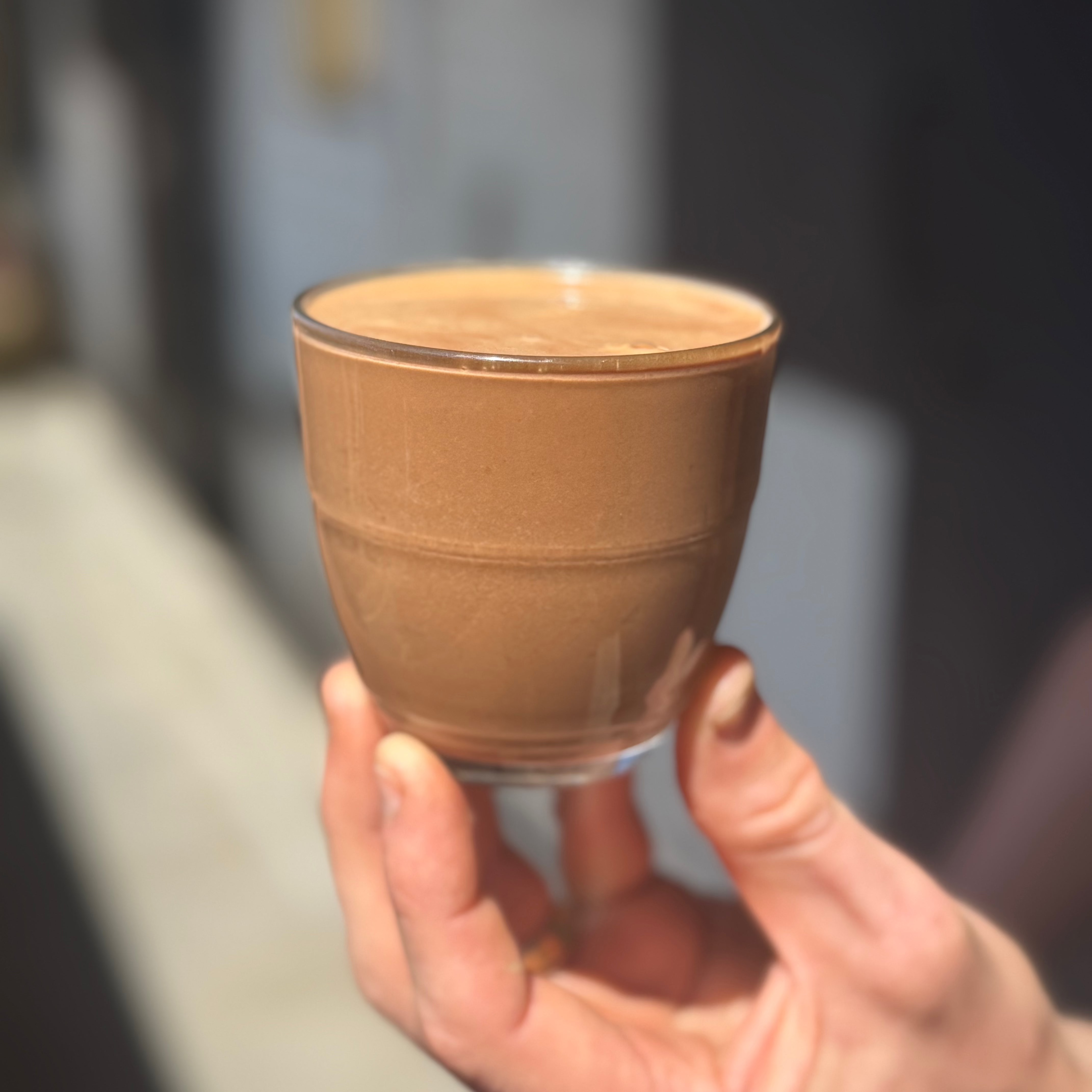 frothy ceremonial cacao drink. Rich, smooth and delicious